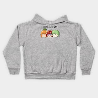 Funny Cute Chibi Kawaii Heads Funny Dark Cartoon Kids Hoodie